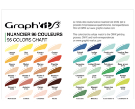 Brush Marker Colour Chart