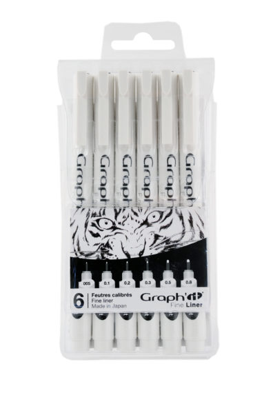 Pochette 6 fine liners