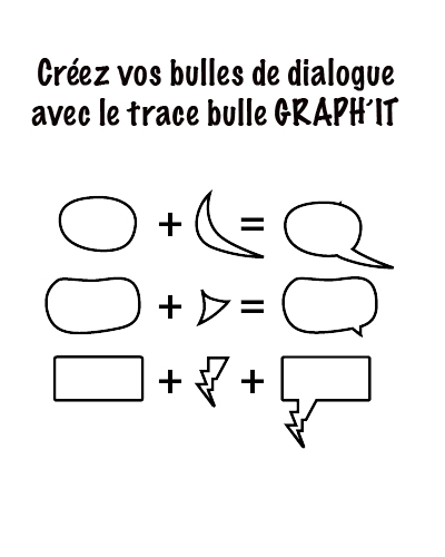 Dessinez une bulle de dialogue avec le trace bulle Graph'It