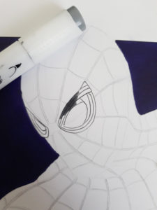 dessin spiderman